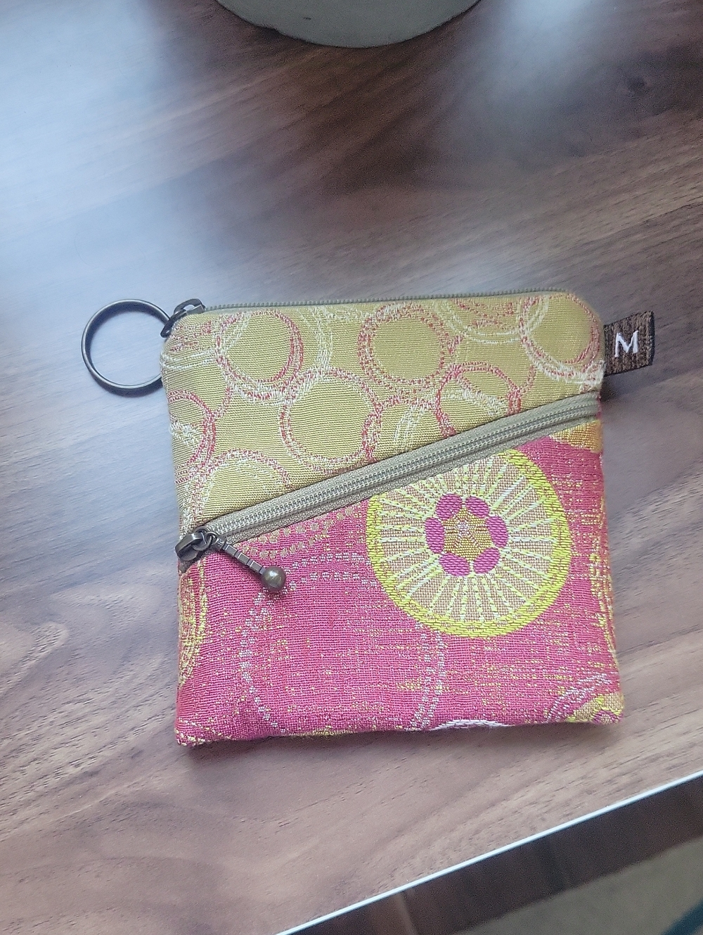 Maruca Handmade In Colorado Colorful Tapestry Zip Key Pouch